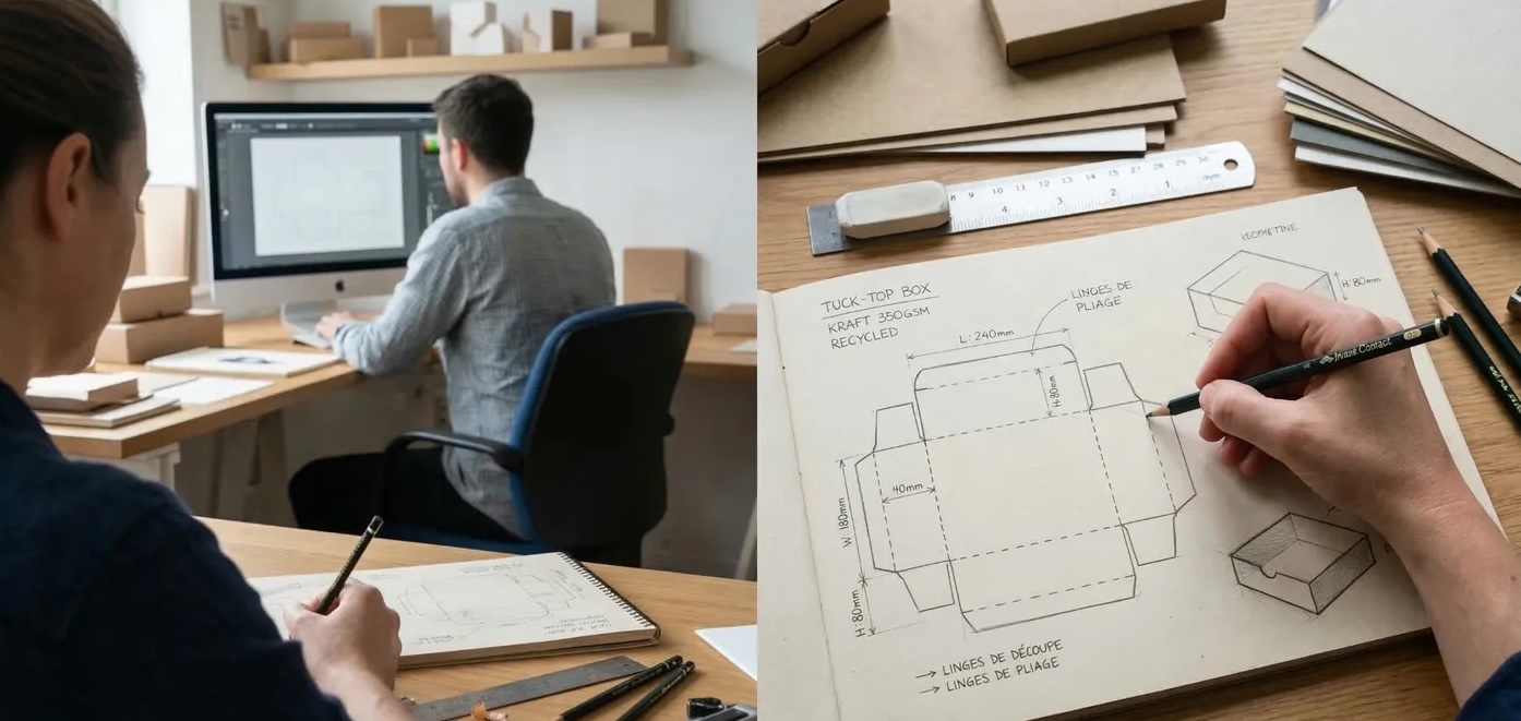 Conception d'emballage industriel sur mesure
